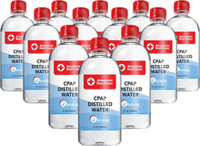 Load image into Gallery viewer, American Red Cross Distilled Water | Travel Bottles for Resmed, Respironics Machines, Personal Humidifier | Medical Supplies for Vacation | Travel-Friendly, Clean |