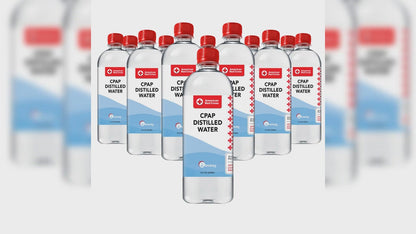 American Red Cross Distilled Water | Travel Bottles for Resmed, Respironics Machines, Personal Humidifier | Medical Supplies for Vacation | Travel-Friendly, Clean |