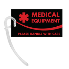 Load image into Gallery viewer, Diabetic Supplies ID Identification Luggage Tag | Black | Medical Alert | Insulin Medical Equipment | Handle with Care | Bag Tag | Luggage Gift