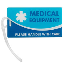 Load image into Gallery viewer, Diabetic Supplies ID Identification Luggage Tag | Black | Medical Alert | Insulin Medical Equipment | Handle with Care | Bag Tag | Luggage Gift